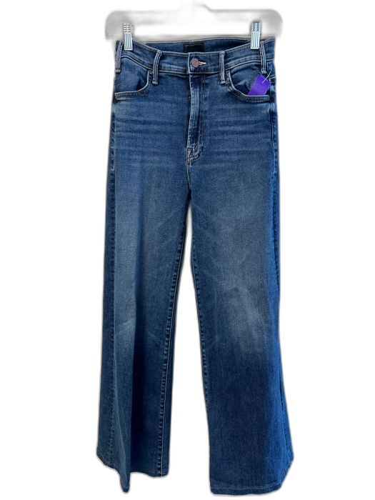 Mother Size 26 Dark Wash High Rise 5 Pocket Wide Leg Zip Fly Jeans Dark Wash / 26