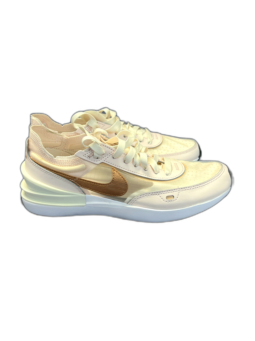 Nike Shoe Size 8.5 White & Pink Leather Mesh Detail lace up Almond Toe Shoes White & Pink / 8.5