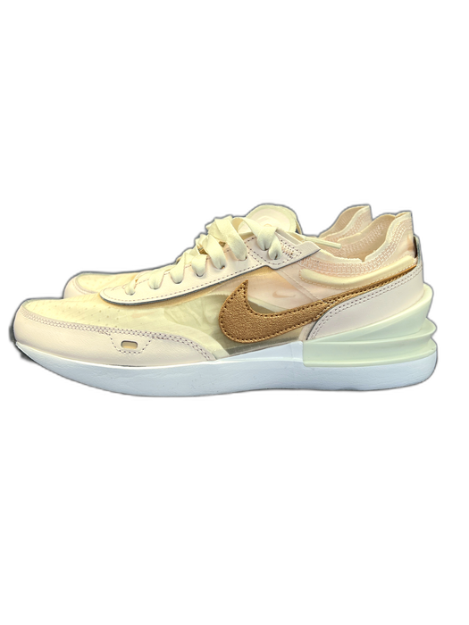 Nike Shoe Size 8.5 White & Pink Leather Mesh Detail lace up Almond Toe Shoes White & Pink / 8.5