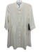 Tuckernuck Size XS Cream White Polyester Button Front 1/2 Sleeve Cuffed Dress Cream White / XS