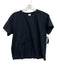 Leset Size M Black Cotton T Shirt Top Black / M