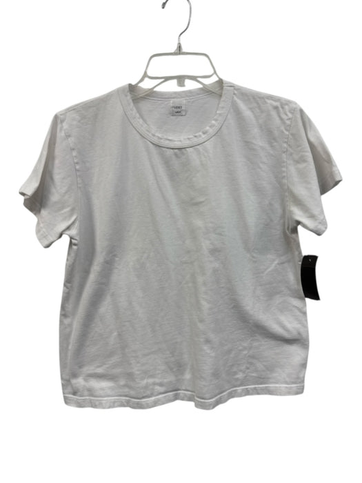 Leset Size M White Cotton T Shirt Top White / M