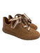 Jimmy Choo Shoe Size 36 Light Brown & White Suede leather Low Top Sneakers Light Brown & White / 36