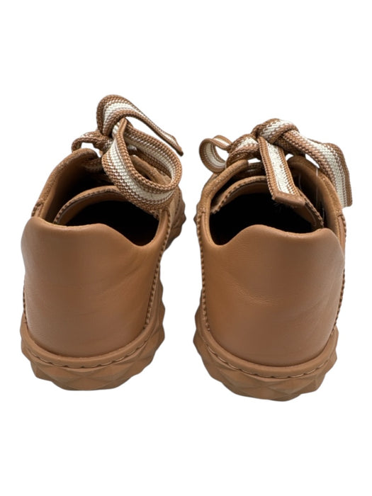 Jimmy Choo Shoe Size 36 Light Brown & White Suede leather Low Top Sneakers Light Brown & White / 36