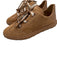 Jimmy Choo Shoe Size 36 Light Brown & White Suede leather Low Top Sneakers Light Brown & White / 36