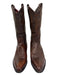 Frye Shoe Size 8.5 Brown Leather Western Pointed Toe Block heel Boots Brown / 8.5