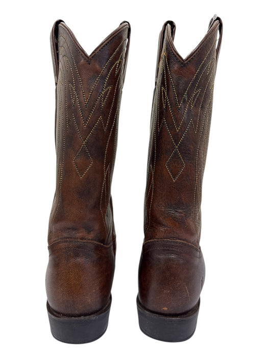 Frye Shoe Size 8.5 Brown Leather Western Pointed Toe Block heel Boots Brown / 8.5