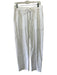 Theory Size M White Linen & Lyocell Elastic Drawstring Waist Straight Leg Pants White / M