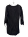 Theory Size s / 4 Black Tencel 3/4 Sleeve Lace Up Grommet Mini Dress Black / s / 4
