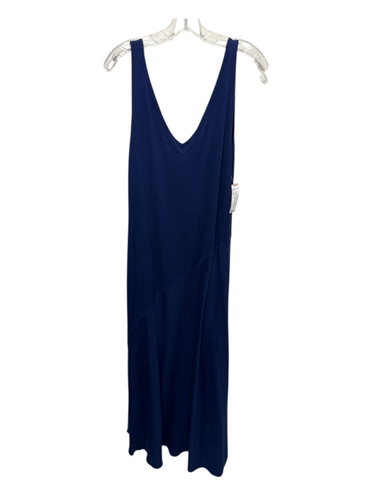 Ralph Lauren Size XL Navy Blue V Neck Ribbed Sleeveless Tank Dress Dress Navy Blue / XL