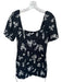 Abercrombie & Fitch Size M Black & White Linen Blend Short Sleeve Buttons Dress Black & White / M