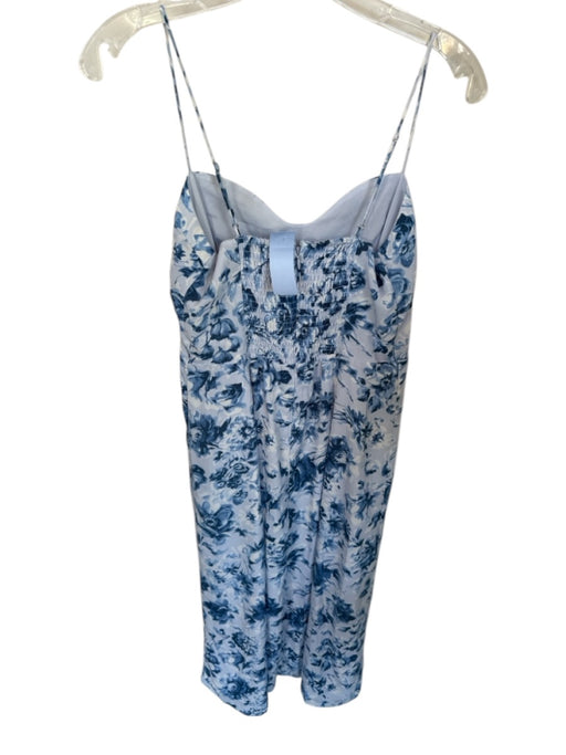 Abercrombie & Fitch Size S Blue & White Polyester Blend Spaghetti Strap Dress Blue & White / S
