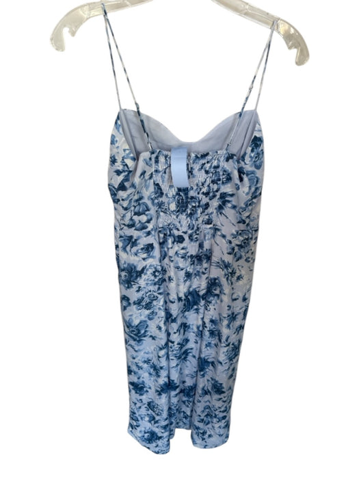 Abercrombie & Fitch Size S Blue & White Polyester Blend Spaghetti Strap Dress Blue & White / S