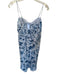 Abercrombie & Fitch Size S Blue & White Polyester Blend Spaghetti Strap Dress Blue & White / S