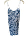 Abercrombie & Fitch Size S Blue & White Polyester Blend Spaghetti Strap Dress Blue & White / S