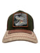 Goorin Bros Like New Tan & Green Print Wool Blend Aligator Trucker Men's Hat