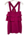 Amanda Uprichard Size S Fuchsia Polyester Sleeveless Criss Cross Front Dress Fuchsia / S