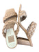 Dolce Vita Shoe Size 7 nude Leather Braided Block Heel Square Toe Sandals nude / 7