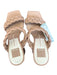Dolce Vita Shoe Size 7 nude Leather Braided Block Heel Square Toe Sandals nude / 7