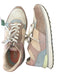 Hoff Shoe Size 6.5 Taupe & Pink Suede & Canvas Color Block Athletic Sneakers Taupe & Pink / 6.5