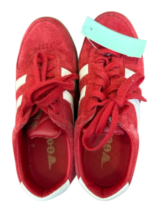 Gola Shoe Size 6 Red & White Suede Athletic Sneakers Red & White / 6