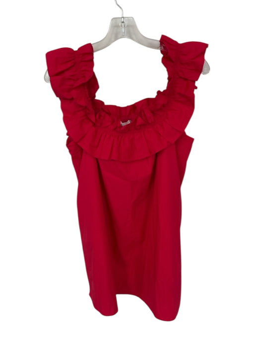Hyacinth House Size S Red Cotton Off Shoulder Ruffles Dress Red / S