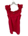 Hyacinth House Size S Red Cotton Off Shoulder Ruffles Dress Red / S