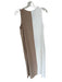 Size S Tan & White Polyester Sleeveless Color Block Maxi Dress Tan & White / S