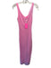 Amanda Uprichard Size S Mixed Pinks Polyester Mesh Overlay Draped Dress Mixed Pinks / S