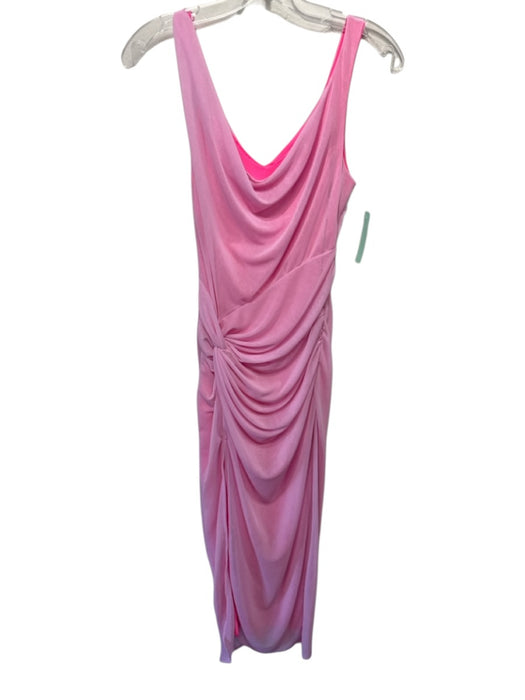 Amanda Uprichard Size S Mixed Pinks Polyester Mesh Overlay Draped Dress Mixed Pinks / S