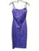 Bardot Size XS Light Purple Viscose Blend Pleather Croc Embossed Dress Light Purple / XS