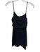 Lovers + Friends Size S Black Modal Blend Spaghetti Strap Draped Detail Dress Black / S