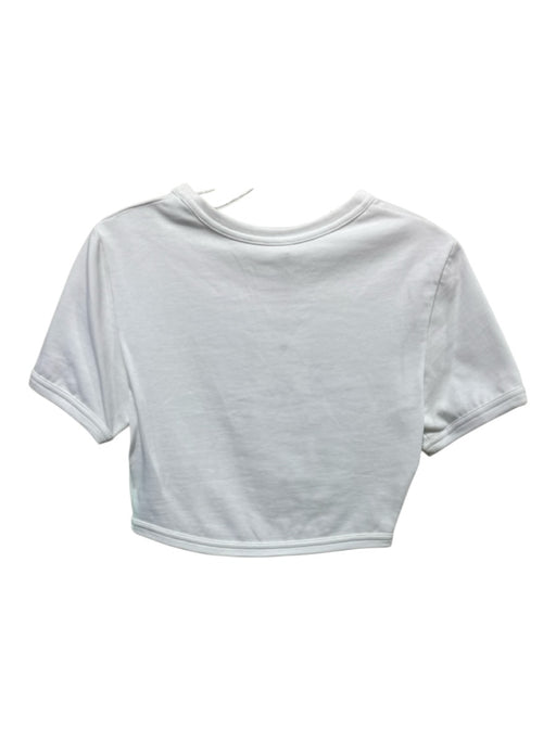 A.L.C. Size S White Cotton Boning Crop T Shirt Top White / S