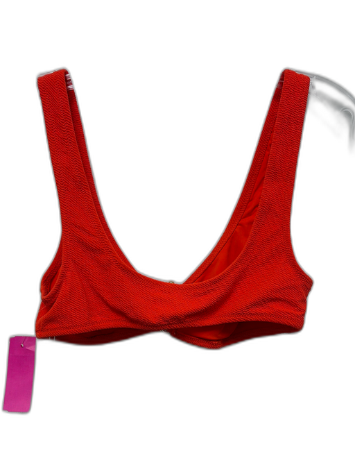 Solid & Striped Size S/M Orange Nylon Blend Textured Set Belt Bikini Swimsuit Orange / S/M