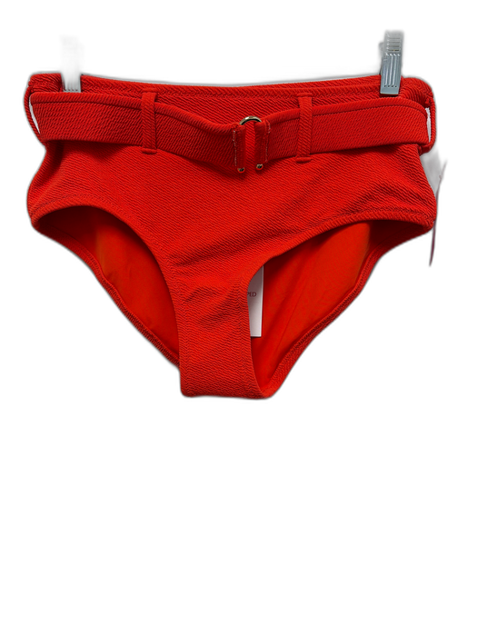 Solid & Striped Size S/M Orange Nylon Blend Textured Set Belt Bikini Swimsuit Orange / S/M