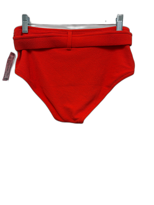 Solid & Striped Size S/M Orange Nylon Blend Textured Set Belt Bikini Swimsuit Orange / S/M