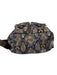Tumi Brown & Blue Nylon Drawstring Flap Top Snakeskin Print Backpack Bag Brown & Blue