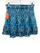 Ramy Brook Size XS/S Blue & White Polyester Elastic & Drawstring Waist Skirt Set Blue & White / XS/S