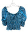 Ramy Brook Size XS/S Blue & White Polyester Elastic & Drawstring Waist Skirt Set Blue & White / XS/S