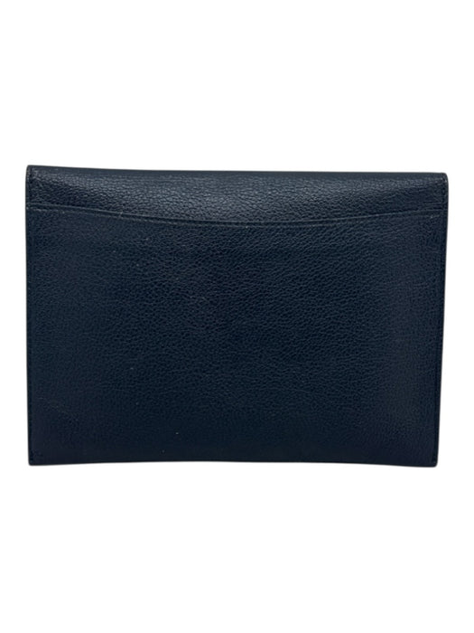 Burberry Navy blue & Cream Goat Leather Flap Top Toggle Close Pouch Inc. Bag Navy blue & Cream