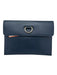 Burberry Navy blue & Cream Goat Leather Flap Top Toggle Close Pouch Inc. Bag Navy blue & Cream