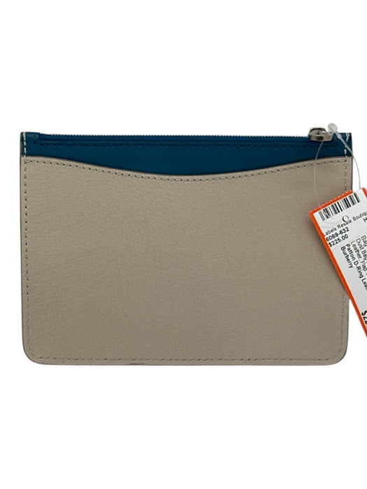 Burberry Navy blue & Cream Goat Leather Flap Top Toggle Close Pouch Inc. Bag Navy blue & Cream