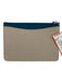 Burberry Navy blue & Cream Goat Leather Flap Top Toggle Close Pouch Inc. Bag Navy blue & Cream