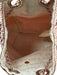 Kate Spade Rose Gold Aluminium Mesh Metallic Pouch Shoulder Bag Rose Gold