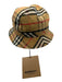 Burberry Tan, Black & Red Cotton Stitch Detail Novacheck Bucket Hat Hat Tan, Black & Red / S/P