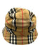 Burberry Tan, Black & Red Cotton Stitch Detail Novacheck Bucket Hat Hat Tan, Black & Red / S/P
