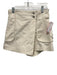 Derek Lam 10 Crosby Cream Cotton Blend Button Close Side Pockets Wrap Mini Skort Cream
