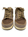 Nike Shoe Size 9 Brown, Yellow, Cream Leather & Synthetic Houndstooth Sneakers Brown, Yellow, Cream / 9