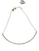 Shelly Brown Gold Gold Tone Metal Rhinestone Bar Lobster Clasp Collar Necklace Gold