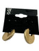 India Hicks Gold Gold Tone Metal Pave Diamonds Circle Hinge Clasp Hoop Earrings Gold